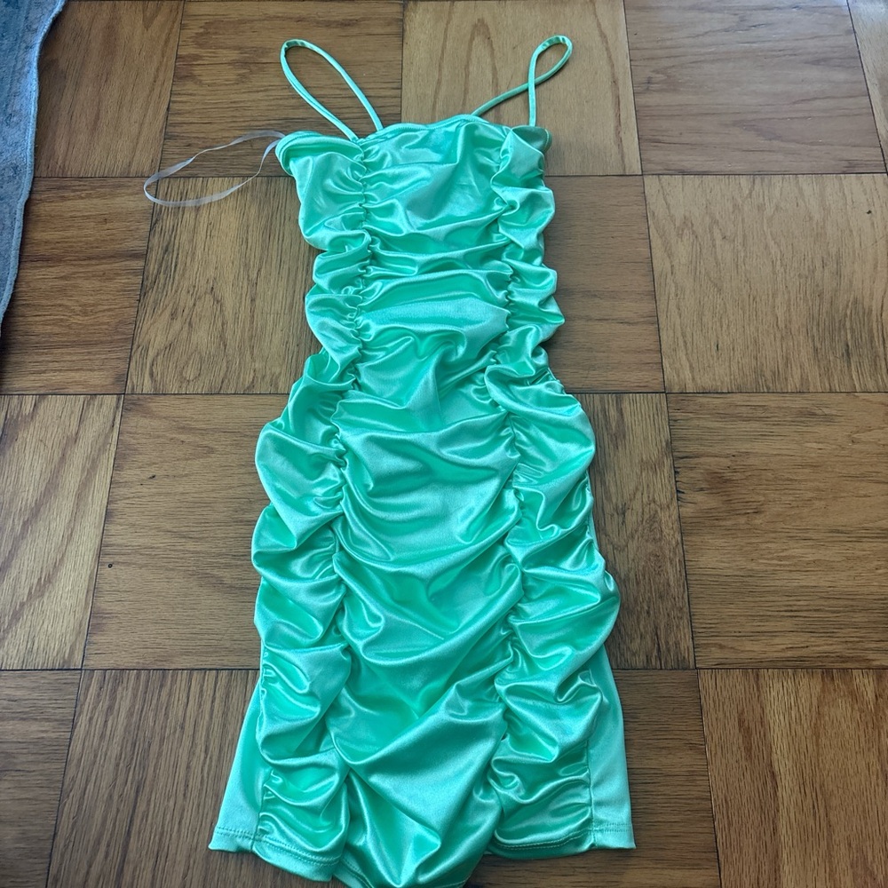 Chic Green Mini Dress